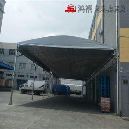 金東移動蓬房 伸縮式臨時堆貨防雨推拉帳篷與紡織品上光皂的結合應用